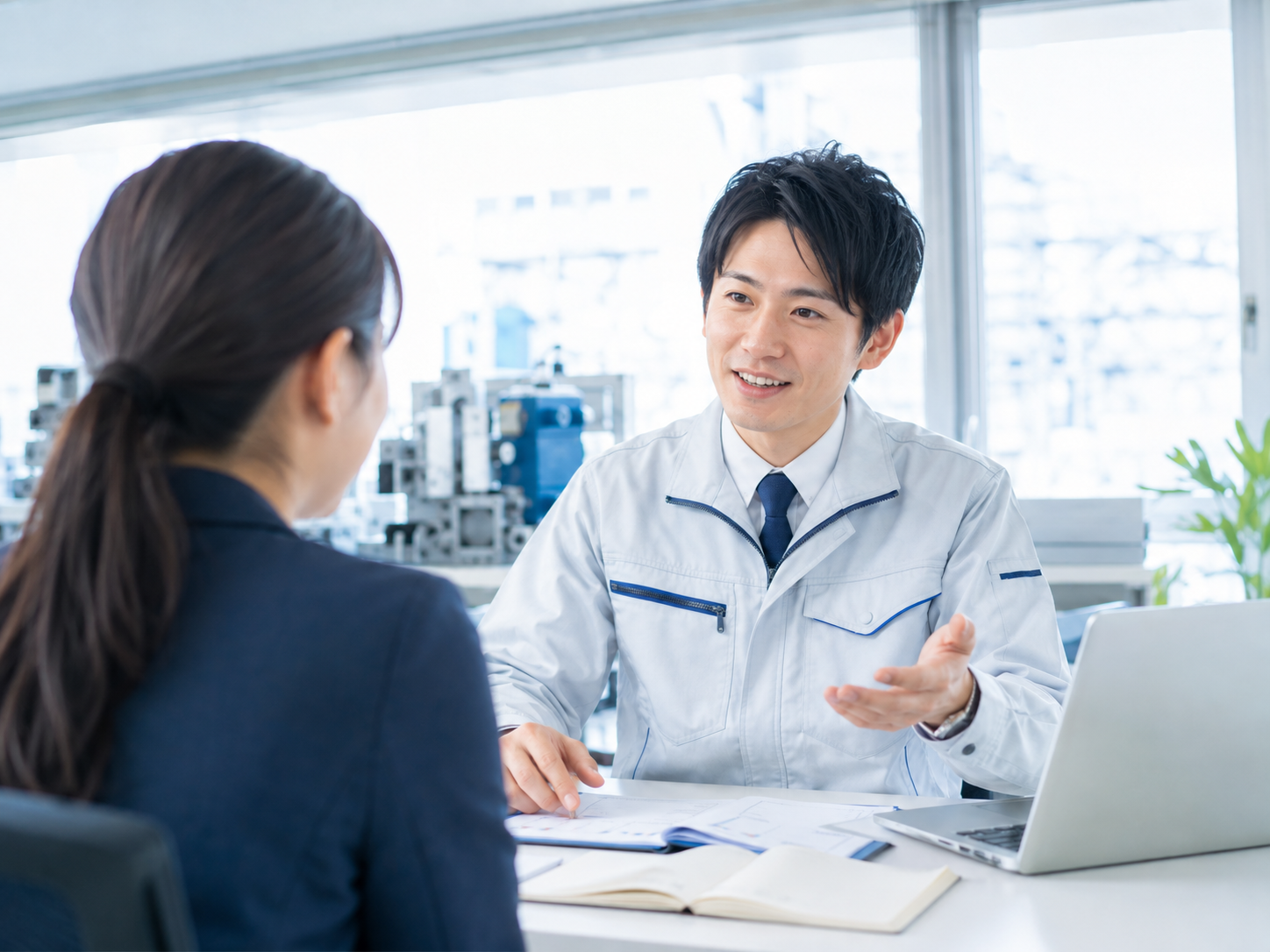 製造業に関するご相談の様子